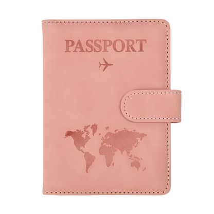 Leather Passport &amp; Credit Card Holder