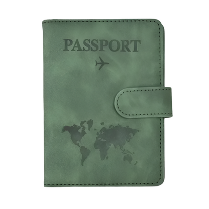 Leather Passport &amp; Credit Card Holder