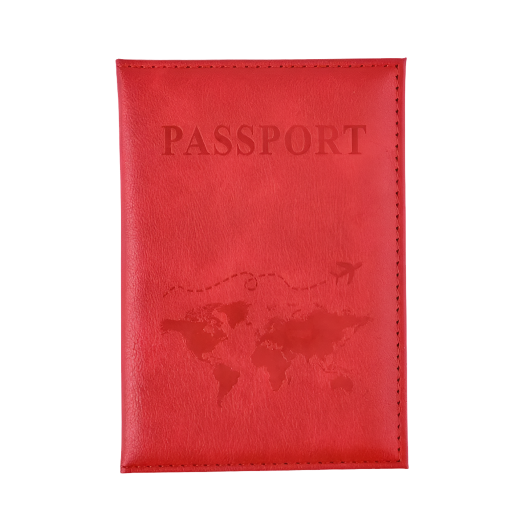 Leather Passport &amp; Credit Card Holder