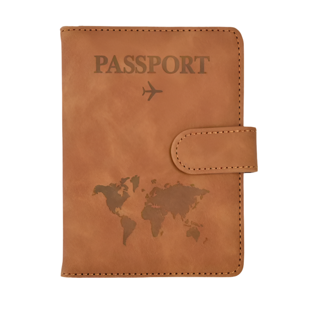 Leather Passport &amp; Credit Card Holder