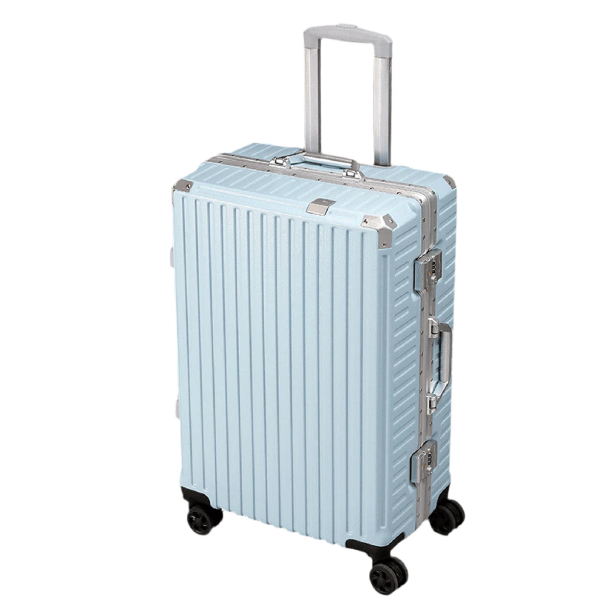 Luxury Aluminum Frame Trolley Suitcase with USB Port