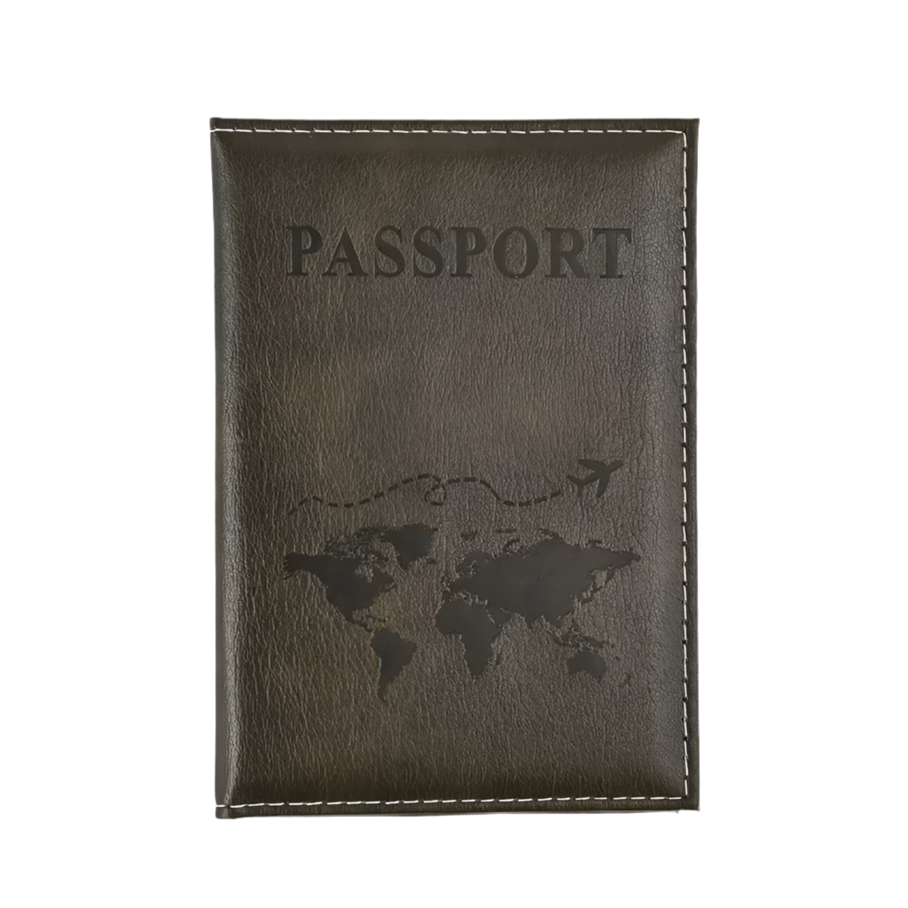 Leather Passport &amp; Credit Card Holder