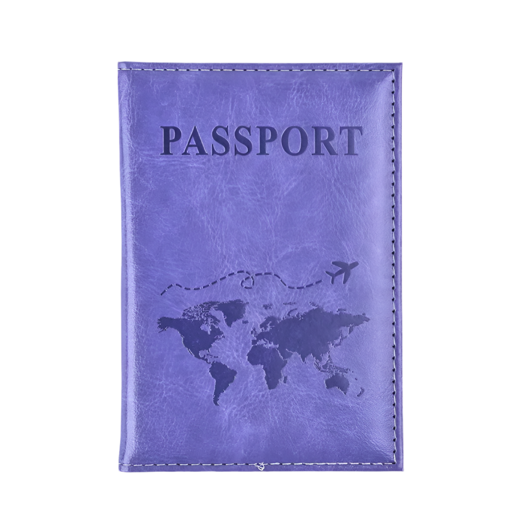 Leather Passport &amp; Credit Card Holder