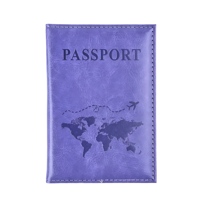 Leather Passport &amp; Credit Card Holder