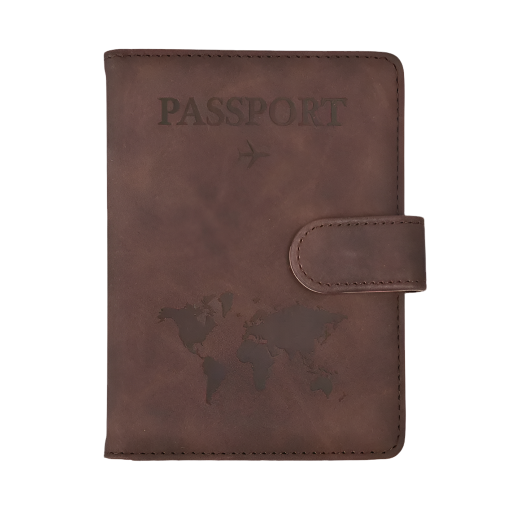 Leather Passport &amp; Credit Card Holder