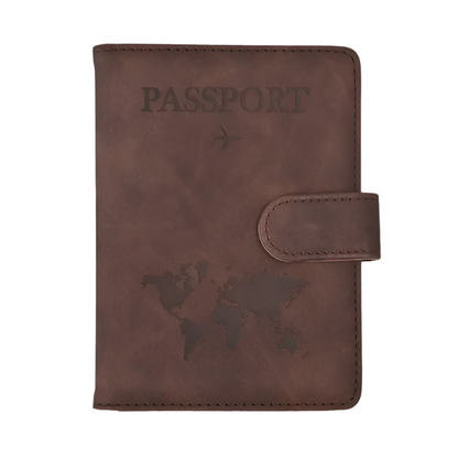 Leather Passport &amp; Credit Card Holder
