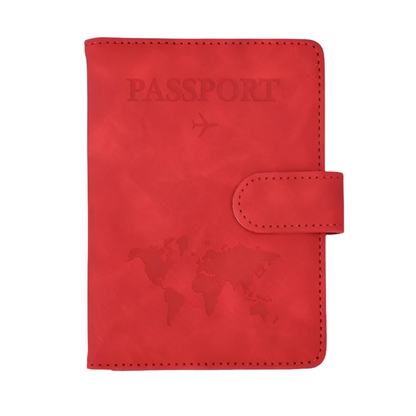 Leather Passport &amp; Credit Card Holder
