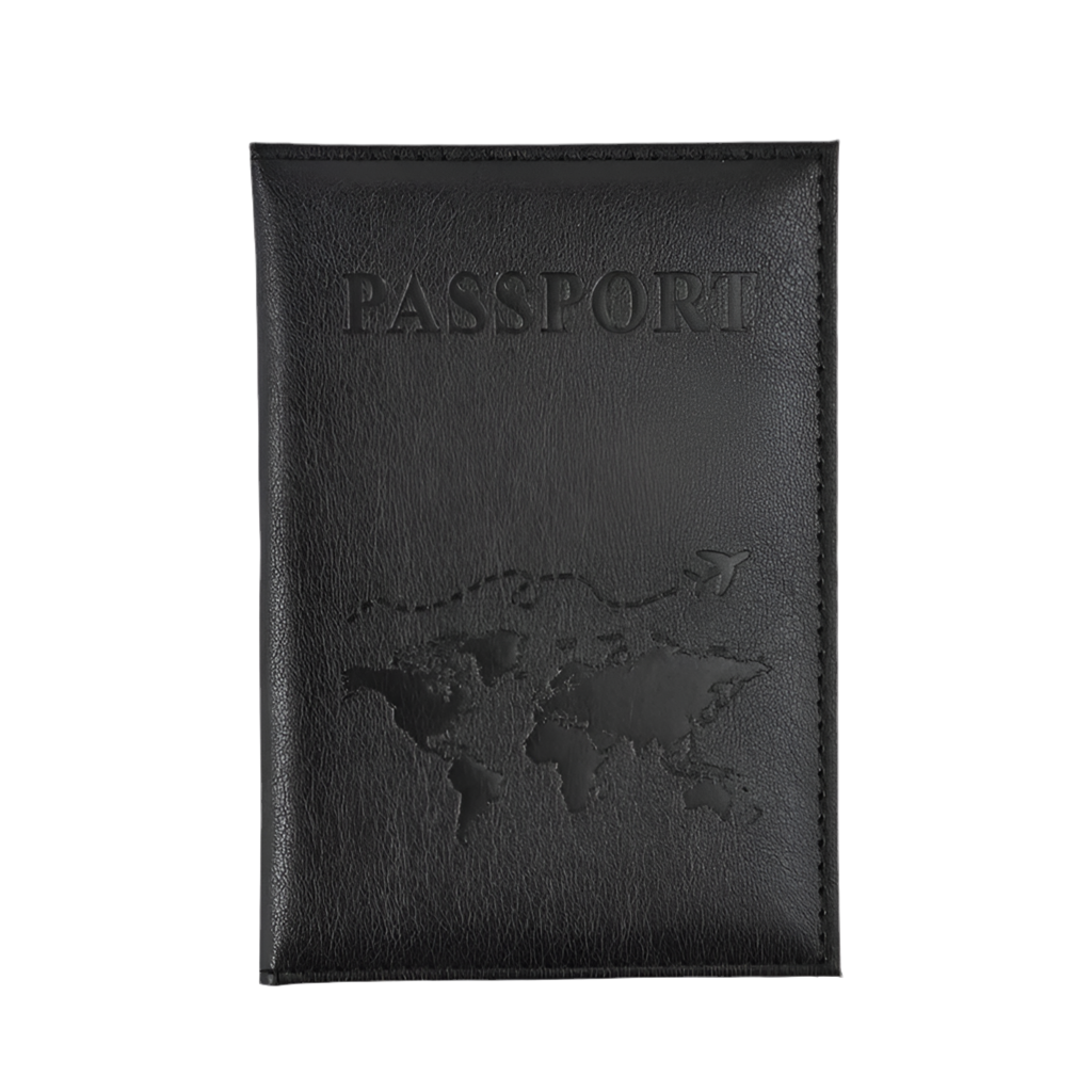 Leather Passport &amp; Credit Card Holder