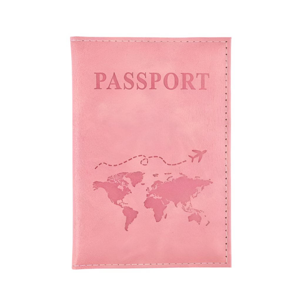 Leather Passport &amp; Credit Card Holder